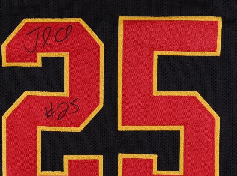 JAMAAL CHARLES SIGNED AUTOGRAPHED KANSAS CITY CHIEFS CUSTOM JERSEY BECKETT COA
