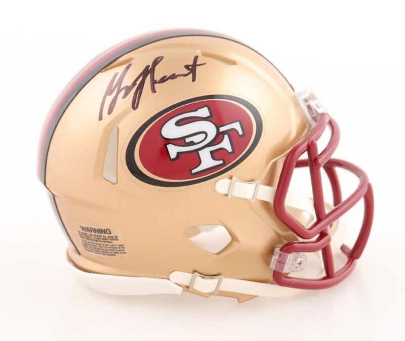 GARRISON HEARST AUTOGRAPHED SAN FRANCISCO 49ERS MINI HELMET PSA COA