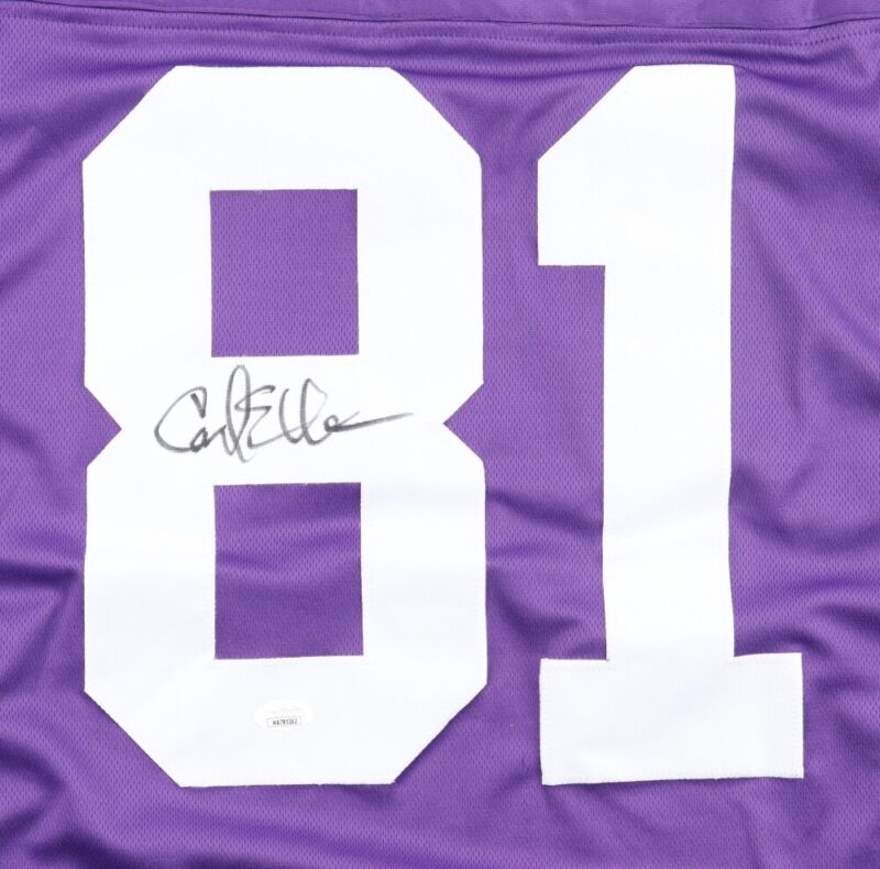 CARL ELLER SIGNED AUTOGRAPHED MINNESOTA VIKINGS CUSTOM JERSEY JSA COA