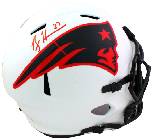 Rodney Harrison New England Patriots Autographed NE Patriot Lunar Speed F/S Helmet- (BAS COA)