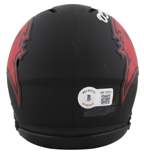 Mike Alstott Tampa Bay Buccaneers Signed Authentic Eclipse Speed Mini Helmet (BAS COA)