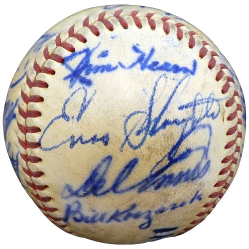 1950 Cardinals St. Louis Cardinals Signed Stan Musial Baseball with 19 Signatures A52636 (BAS COA), , 