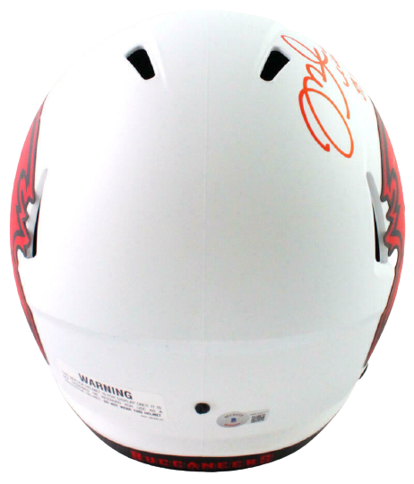Mike Alstott Tampa Bay Buccaneers Signed Lunar Speed F/S Helmet SBC (BAS COA)