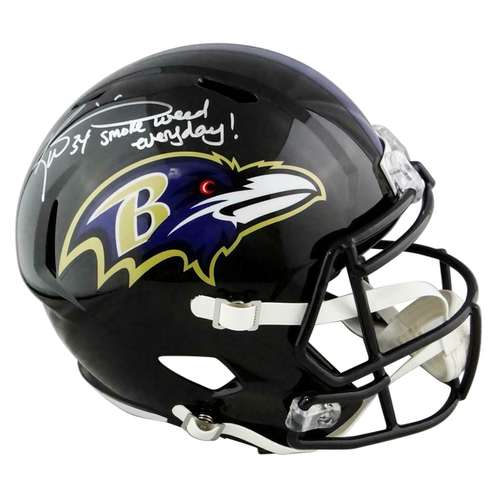 Ricky Williams Baltimore Ravens Signed F/S Helmet w/SWED (JSA COA)