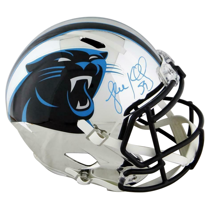 Luke Kuechly Carolina Panthers Signed F/S Chrome Helmet (JSA COA)