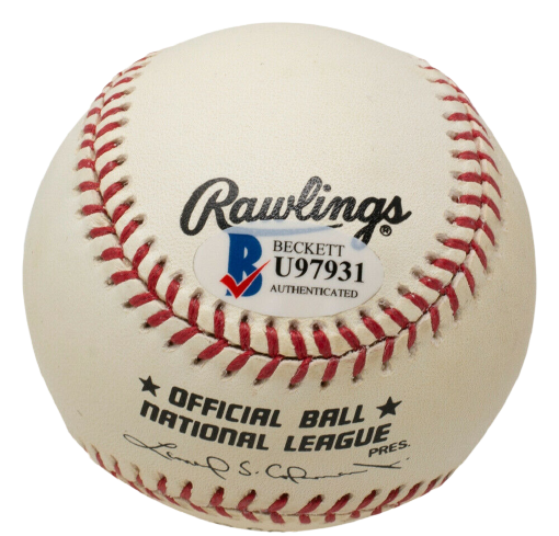 Duke Snider Los Angeles Dodgers Signed National League Baseball U97931 (BAS COA)