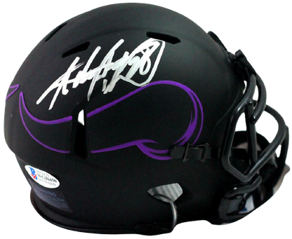 Adrian Peterson Minnesota Vikings Autographed Eclipse Mini Helmet-(BAS COA), , 