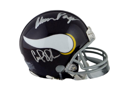 Purple People Eaters Minnesota Vikings Signed Minnesota Vikings Mini Helmet (JSA COA)