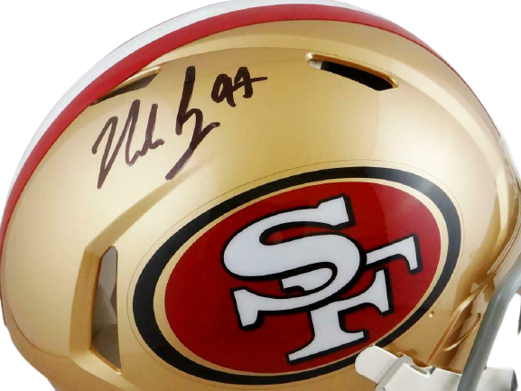 Nick Bosa	San Francisco 49ers Signed San Francisco 49ers Full-sized Speed Authentic Helmet (BAS COA)