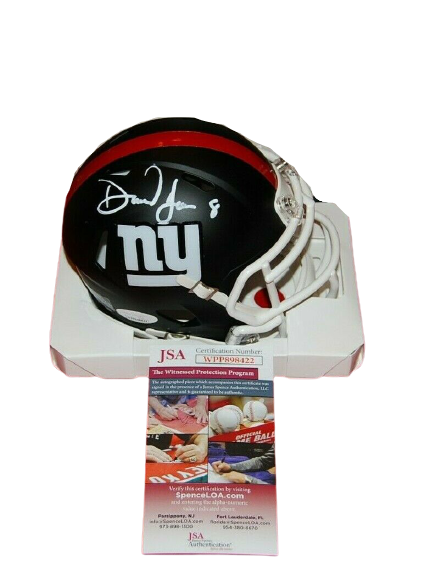 Giants Daniel Jones Signed Lunar Full Size Speed Proline Helmet BAS  Witnessed