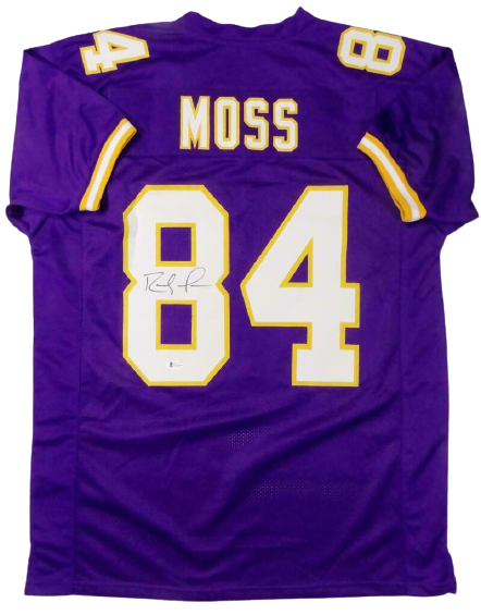 Randy Moss Minnesota Vikings Autographed Purple Pro Style Jersey