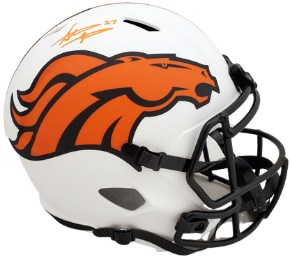 STEVE ATWATER DALLAS COWBOYS LUNAR ECLIPSE FULL SIZE HELMET QR 192617 (BAS COA)