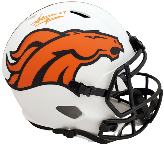 STEVE ATWATER DALLAS COWBOYS LUNAR ECLIPSE FULL SIZE HELMET QR 192617 (BAS COA)