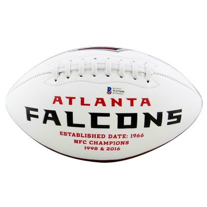 Calvin Ridley Atlanta Falcons Signed Logo Football (BAS COA)