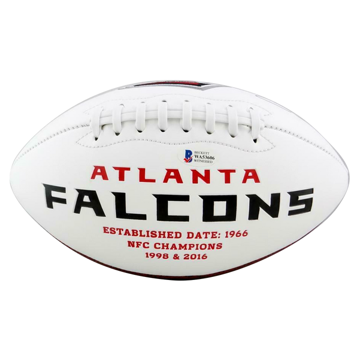 Calvin Ridley Atlanta Falcons Signed Logo Football (BAS COA)