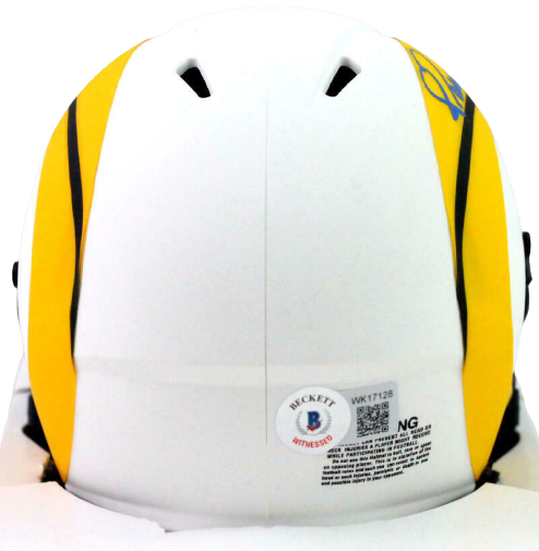 Jerome Bettis Los Angeles Rams Lunar Speed Mini Helmet BAS COA (St. Louis)