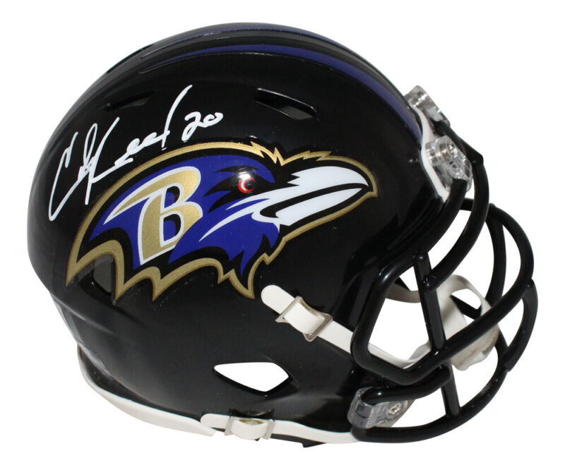 Ed Reed Autographed Baltimore Ravens Speed Mini Helmet BAS 39877