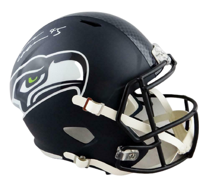 LJ Collier Seattle Seahawks Signed Seattle Seahawks Full-sized Speed Helmet *White (BAS COA)