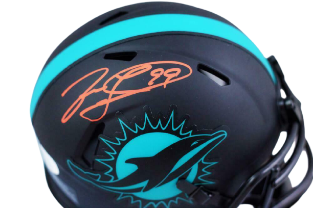 Jason Taylor Miami Dolphins Signed Miami Dolphins Eclipse Speed Mini Helmet (JSA COA)