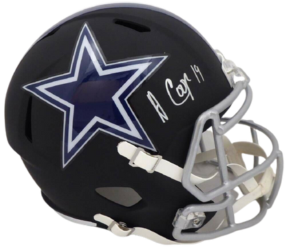 Amari Cooper Dallas Cowboys Autographed Matte Black Full Size Speed Helmet WP301497 (JSA COA)