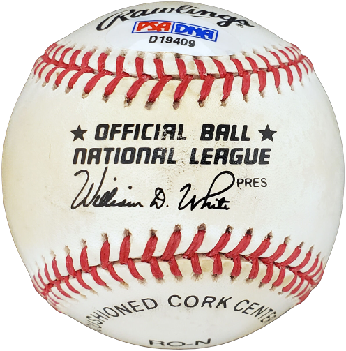 Garvin Wes Hamner Philadelphia Phillies Signed NL Baseball #D19409 (PSA/DNA COA)