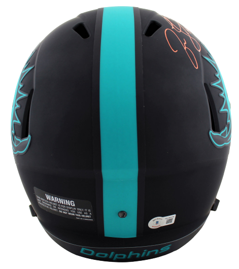 Jason Taylor Miami Dolphins Signed "HOF 17" Eclipse Full Size Speed Rep Helmet (BAS COA)