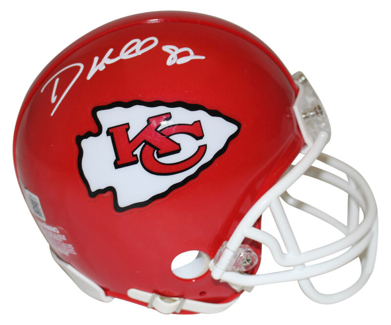 Dante Hall Autographed Kansas City Chiefs VSR4 Mini Helmet Beckett 35568