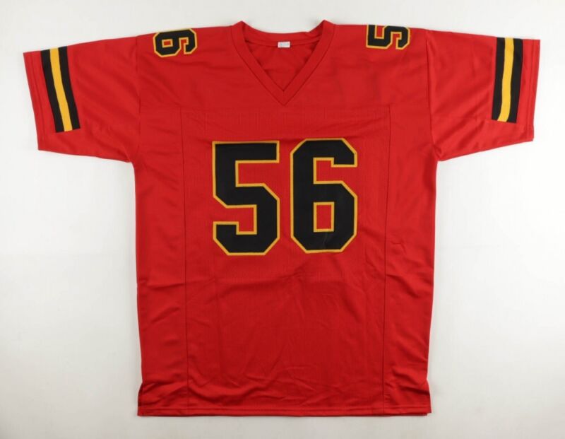 DERRICK JOHNSON SIGNED AUTOGRAPHED KANSAS CITY CHIEFS JERSEY BECKETT COA