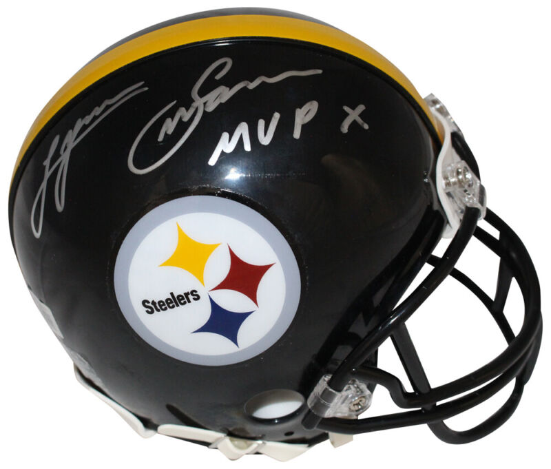 Lynn Swann Autographed Pittsburgh Steelers VSR4 Mini Helmet Beckett 40821