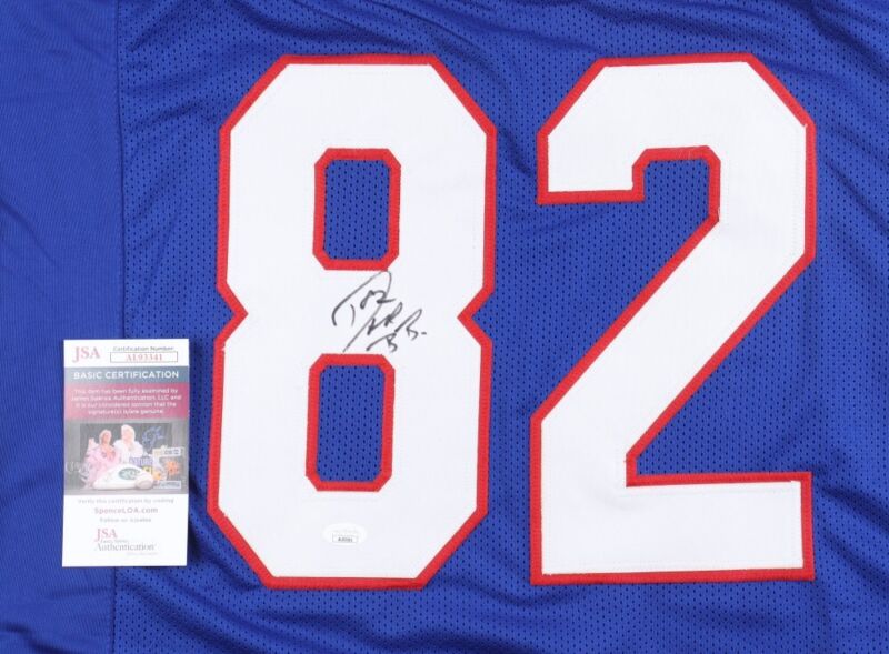 DON BEEBE SIGNED AUTOGRAPHED BUFFALO BILLS CUSTOM JERSEY JSA COA