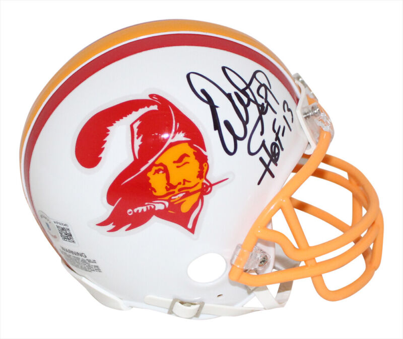 Warren Sapp Autographed Tampa Bay Buccaneers TB VSR4 Mini Helmet BAS 34094