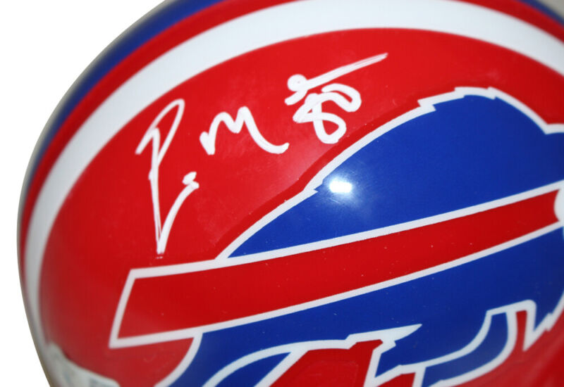 Eric Moulds Autographed Buffalo Bills 1987-01 VSR4 Mini Helmet Beckett 35587