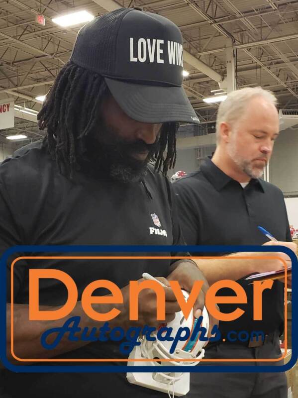 Ricky Williams Autographed Miami Dolphins Speed Mini Helmet Beckett 40673