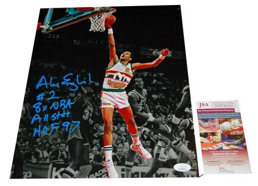 ALEX ENGLISH Autographed Signed 8 x 10 Photo Denver Nuggets Basketball COA