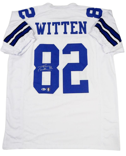 Jason Witten Dallas Cowboys Signed White Pro Style Jersey (BAS COA)