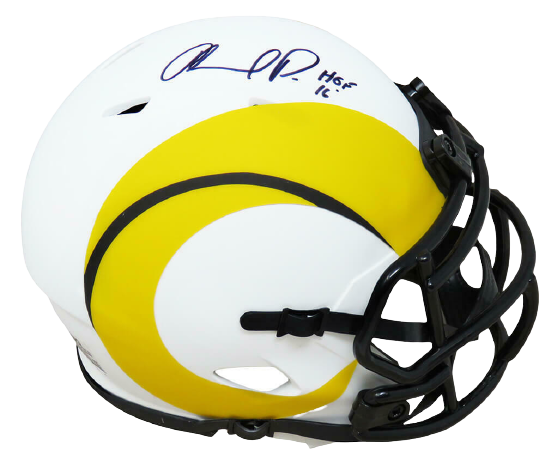 Orlando Pace Los Angeles Rams Signed Lunar Eclipse Riddell Speed Mini Helmet w/HOF (SCHWARTZ)