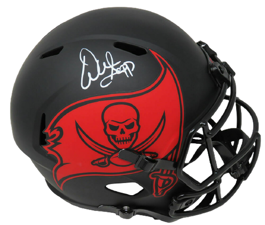 Warren Sapp Tampa Bay Buccaneers Signed Eclipse Black Riddell Speed Mini Helmet (SCHWARTZ)