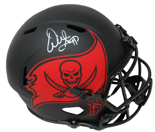 Warren Sapp Tampa Bay Buccaneers Signed Eclipse Black Riddell Speed Mini Helmet (SCHWARTZ)