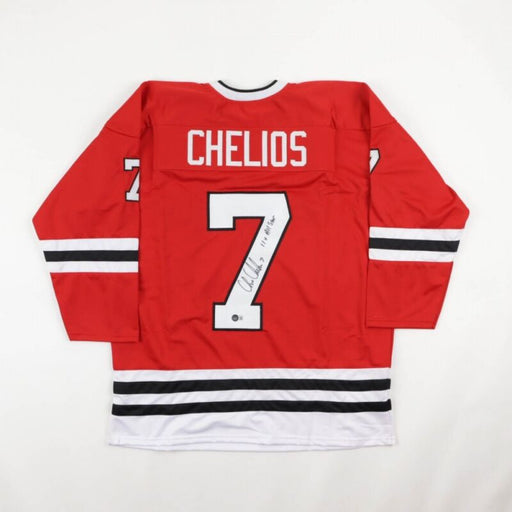 Chris Chelios Signed Jersey Red Wings - COA JSA