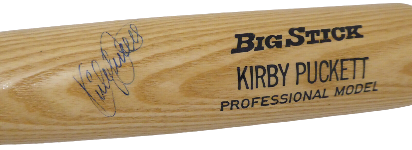 Kirby Puckett Minnesota Twins Signed Rawlings Big Stick Bat #BB44627 (JSA COA)