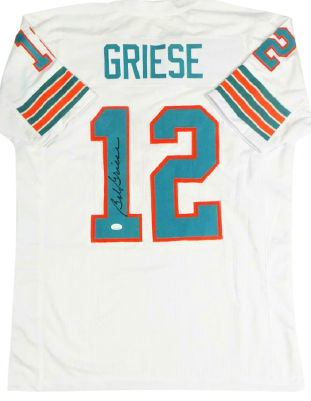 Bob Griese Miami Dolphins Signed White Pro Style Jersey (JSA COA)