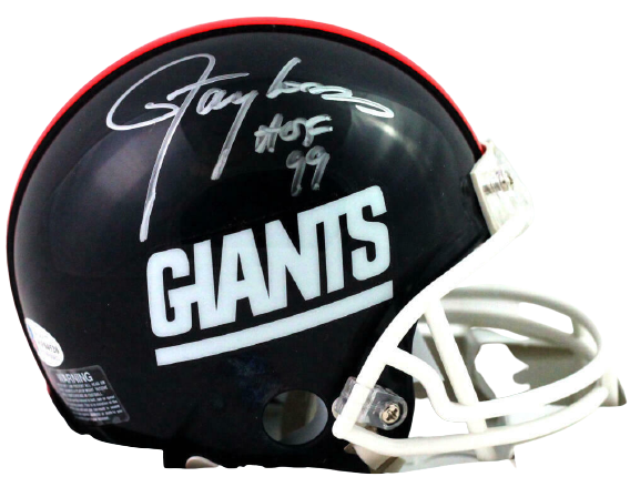 Lawrence Taylor New York Giants Signed Giants 81-99 TB Mini Helmet with HOF (BAS COA)