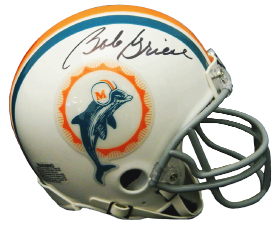 1972 dolphins signed helmet