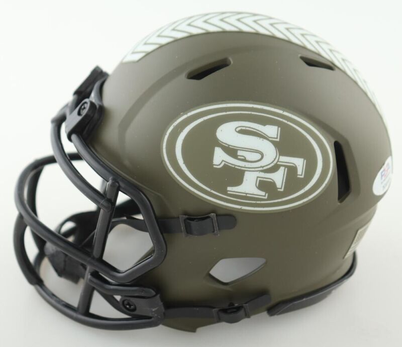 GARRISON HEARST AUTOGRAPHED SAN FRANCISCO 49ERS STS MINI HELMET PSA COA