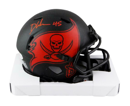 Devin White Tampa Bay Buccaneers Signed Eclipse Mini Helmet (BAS COA)