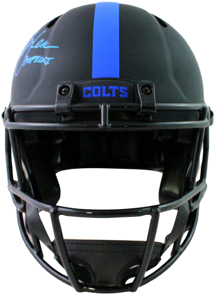 Marshall Faulk Indianapolis Colts Authentic Eclipse F/S Helmet w/ HOF BAS COA (Baltimore)