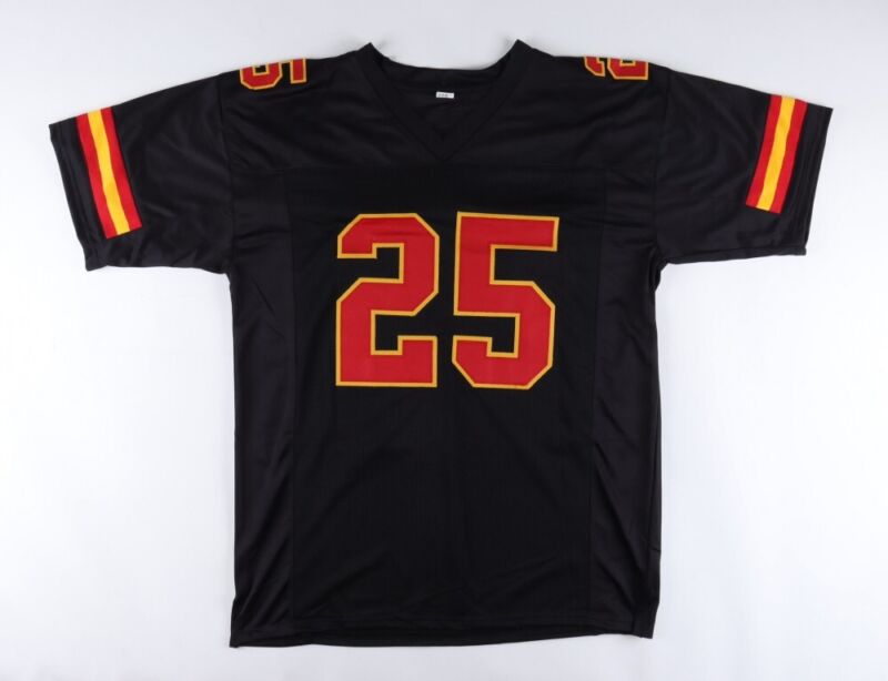 JAMAAL CHARLES SIGNED AUTOGRAPHED KANSAS CITY CHIEFS CUSTOM JERSEY BECKETT COA