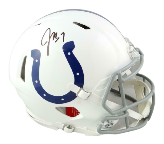 Jacoby Brissett Indianapolis Colts Signed F/S Colts Speed Authentic Helmet JSA COA (Baltimore)
