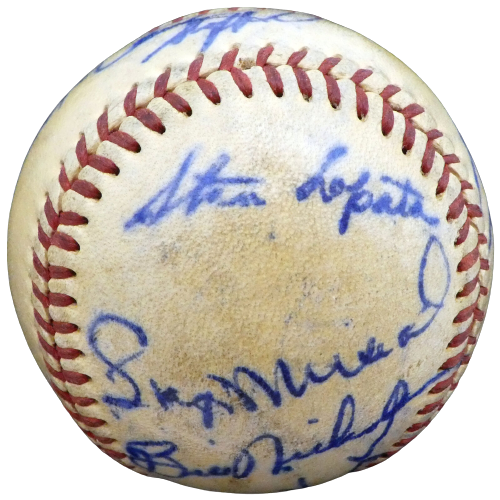 1950 Cardinals St. Louis Cardinals Signed Stan Musial Baseball with 19 Signatures A52636 (BAS COA), , 