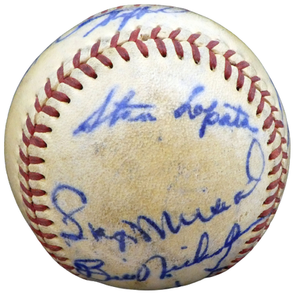 1950 Cardinals St. Louis Cardinals Signed Stan Musial Baseball with 19 Signatures A52636 (BAS COA), , 